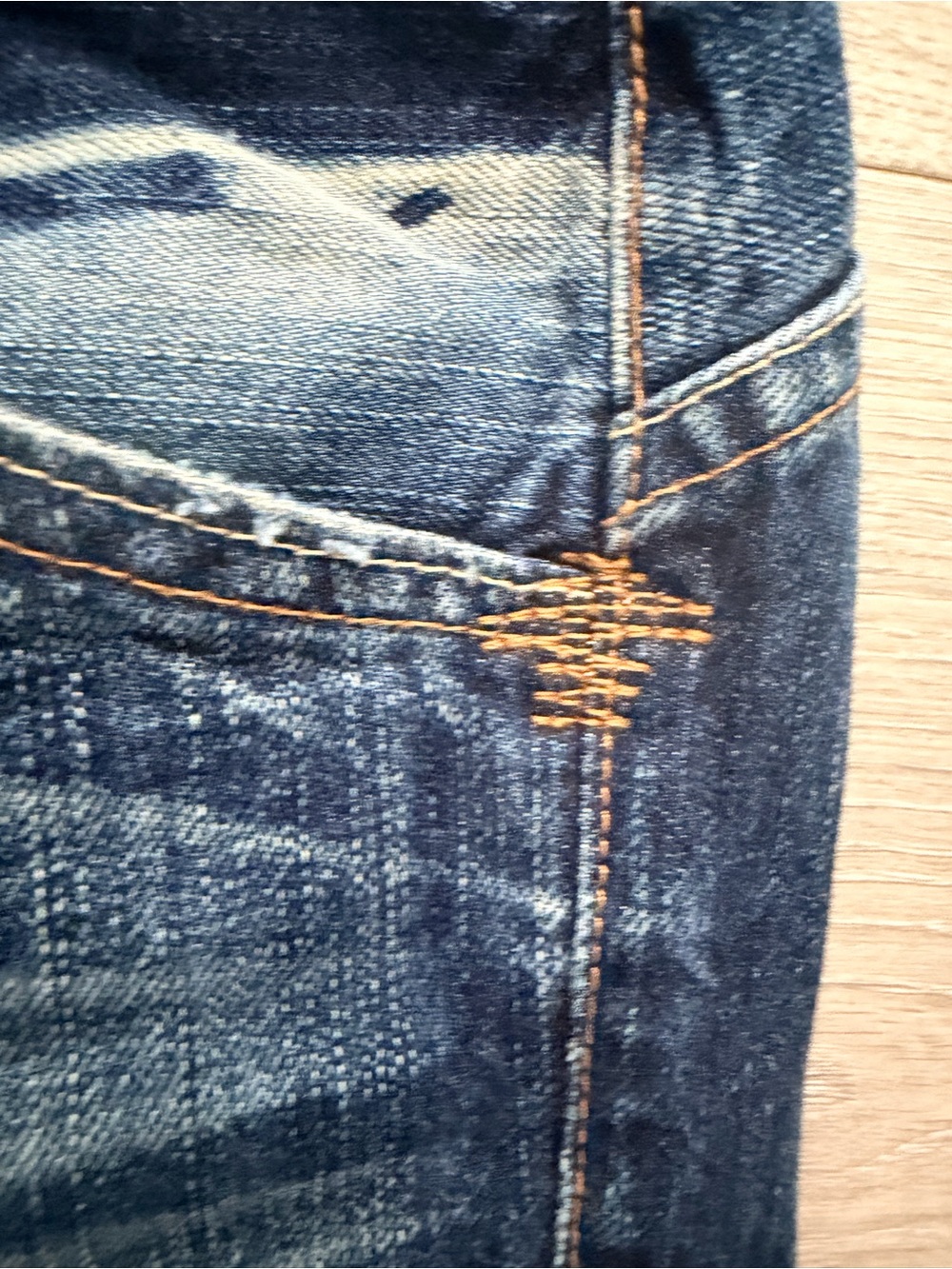 Vintage Premium Guess Hand-Made Limited Edition Flared Jeans 32X34 Made in USA - Picture 5 of 14